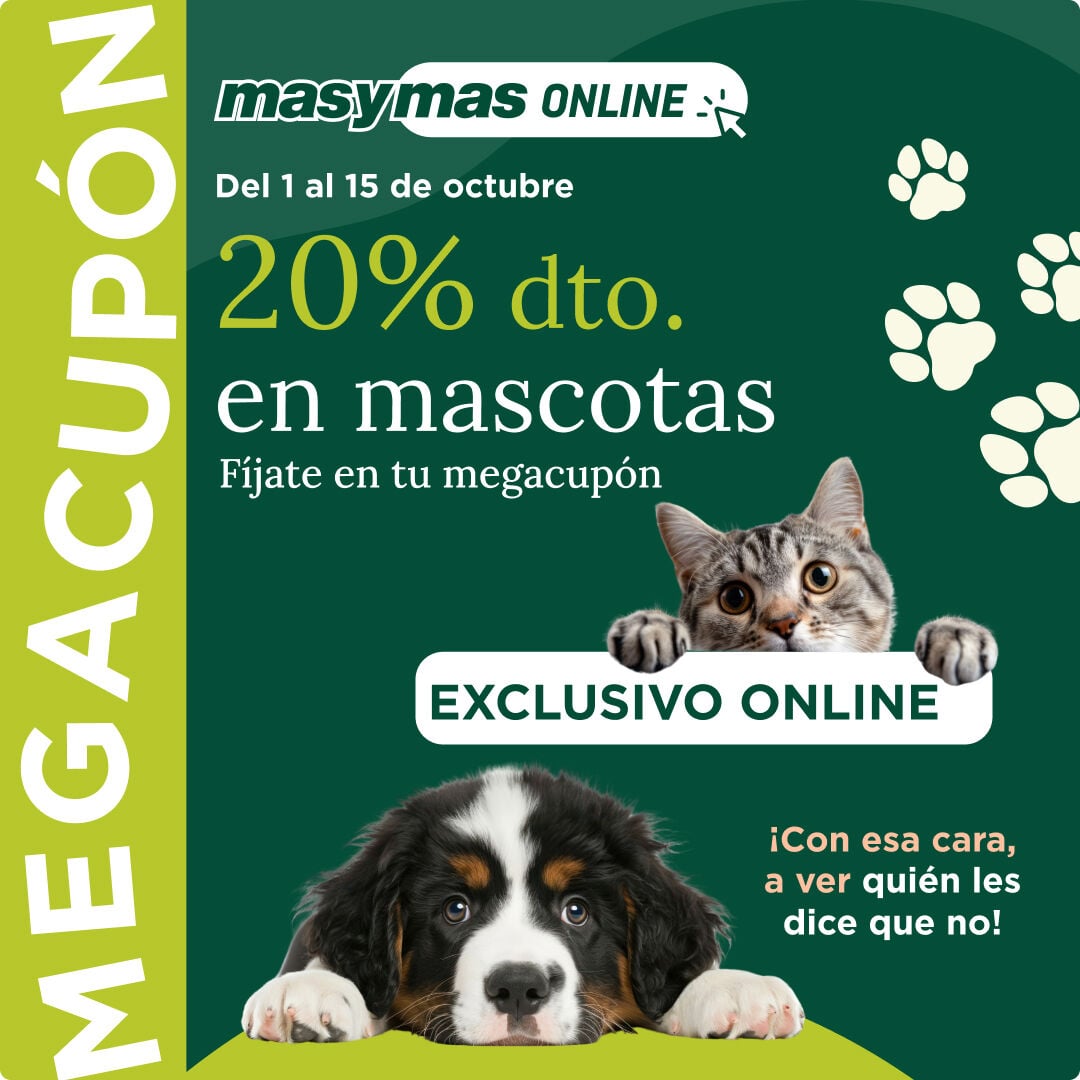 20% de descuento en mascotas